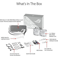 Asus Rog Strix LC II 240 ARGB White Liquid CPU Cooler