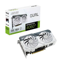 Asus Dual RTX 4060 Ti White OC 8GB GDDR6 Graphics Card - DLSS 3