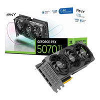 PNY NVIDIA GeForce RTX 5070 Ti OC Triple Fan Graphics Card, DLSS 4