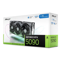 PNY GeForce RTX 5090 Overclocked Triple Fan 32GB GDDR7 Graphic Card - Black | DLSS 4