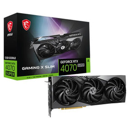 MSI RTX 4070 SUPER GAMING X SLIM 12GB GDDR6X Graphics Card, DLSS 3