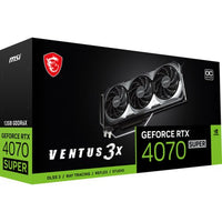 MSI RTX 4070 SUPER 12GB VENTUS 3X OC GDDR6X Graphics Card, DLSS 3