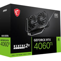 MSI RTX 4060 Ti VENTUS 2X BLACK 8G OC Graphics Card, DLSS 3