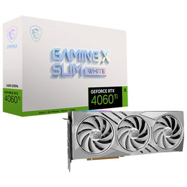 MSI RTX 4060 Ti GAMING X SLIM 16GB Graphics Card - White, DLSS 3