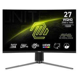 MSI MAG 27CQ6PF VA 27-inch WQHD 180Hz 0.5ms Curved Gaming Monitor - Black