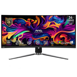 MSI MAG 341CQP QD-OLED 34inch 175Hz 0.03m UWQHD Gaming Monitor - Black