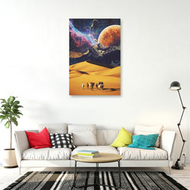Galaxy Desert Wall Art canvas