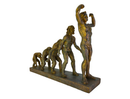 Primitive Human Origin Evolution Animal Statue Sculpture