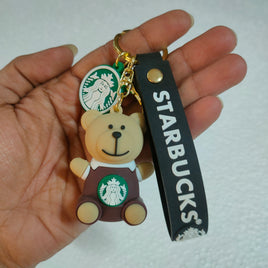 Creative Starbucks Keychain Cartoon Car Pendant Doll Jewelry Cute Bag Keychain Holiday Gift