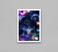 Universe Galaxy Planets RGB Frame