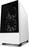 NZXT H510 Elite RGB ATX Mid Tower Case, Tempered Glass, Including AER RGB 2 Fans, White