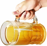 Fake Beer Plastic Double Wall Frosty Beer With Jelly Inside, Clear, Plastic Beer Mug  (350 ml)
