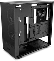 NZXT H5 Flow Compact Mid Tower Air Flow PC Case, Up to 240mm Radiator Support, Tempered Glass Front Panel, 6x120mm/140mm Fan Support, Built-in RGB, Spacious Cable Management, Black