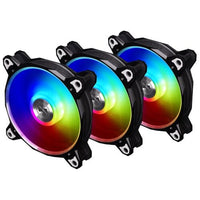 Lian Li Bora Series 120mm High Performance 3-Pack RGB LED PWM Case Fan - Black