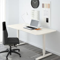 BEKANT Underframe Sit/Stand Electronic Adjustable Desk white, 160x80 cm