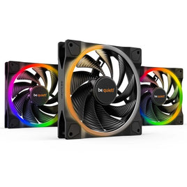 Be Quiet ! Light Wings 140mm PWM high-speed triple-pack Fan - Black