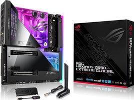 Asus Rog Maximus Z690 Extreme Glacial ATX Socket 1700 Motherboard, 24+1 power stages, DDR5 with OptiMem III, Onboard Wi-Fi 6E
