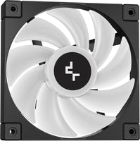 DeepCool LD240 Optimized with Multiline LED Digital Display Black, Real-Time CPU Status, 2x 120mm FD12 ARGB Fans, 2400 RPM Fan Speed, 72.04 CFM Airflow