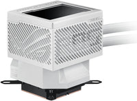 Asus ROG RYUJIN III 360 ARGB White 360mm Radiator, 3.5" Full Color LCD, 3x 120mm Magnetic Daisy-chainable Fan, 21.08 CFM Airflow, 2200 RPM Speed, PWM/ DC Control