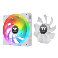 Thermaltake SWAFAN EX12 RGB PC Cooling Fan White 120mm TT Premium Edition - Triple Fan