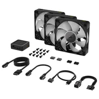 Corsair iCUE Link RX140 RGB 120mm PWM Fans, 2100 RPM Speed, Magnetic Dome Bearing, Tripple Starter Kit, Fans - Black