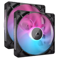 Corsair iCUE LINK RX140 RGB 140mm PWM Fan Twin Starter Kit - Black