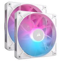 Corsair iCUE LINK RX140 RGB 140mm PWM Fan Twin Starter Kit - White