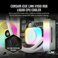 Corsair iCUE LINK H150i RGB White 360mm Liquid CPU Cooler