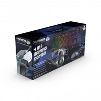 Daewoo Gaming Set 4-in-1 Wired Headphones Keyboard Mouse & Mat