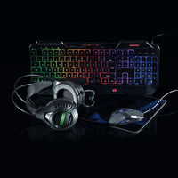 Daewoo Gaming Set 4-in-1 Wired Headphones Keyboard Mouse & Mat