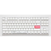 Ducky One 2 TKL Cherry Silent Red RGB White Switch Gaming Mechanical Keyboard - White