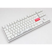 Ducky One 2 TKL Cherry Silent Red RGB White Switch Gaming Mechanical Keyboard - White