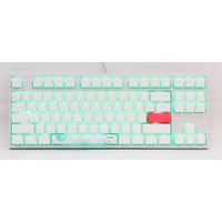 Ducky One 2 TKL Cherry Silent Red RGB White Switch Gaming Mechanical Keyboard - White