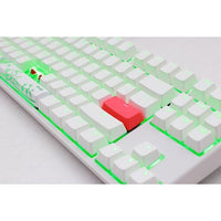 Ducky One 2 TKL Cherry Silent Red RGB White Switch Gaming Mechanical Keyboard - White