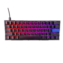 Ducky One 2 Mini Cherry Red RGB English/Arabic Gaming Keyboard - Black