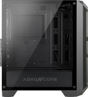 ABKONCORE Helios H600X SYNC RGB CASE 200mm Spectrum fan *2 in Front 120mm Hurricane Spectrum fan*1 in Rear With SYNC Control Hub Tempered Glass for Left and Right panel
