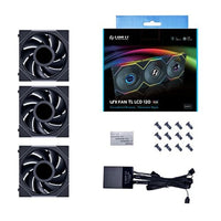 Lian Li UNI FAN TL120 LCD RGB Triple-Pack Fan - Black