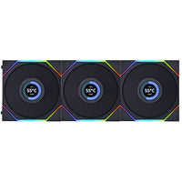 Lian Li UNI FAN TL120 LCD RGB Triple-Pack Fan - Black