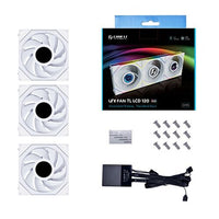 Lian Li UNI FAN TL120 LCD RGB Triple-Pack Fan - White