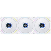 Lian Li UNI FAN TL120 LCD RGB Triple-Pack Fan - White