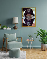 Lady in Self Poster with Frame