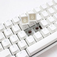 Ducky One 2 Mini 60% RGB LED Mechanical Keyboard with Cherry MX Red Key Switches - White