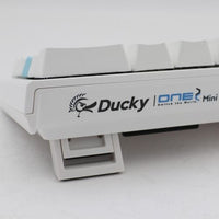 Ducky One 2 Mini 60% RGB LED Mechanical Keyboard with Cherry MX Red Key Switches - White