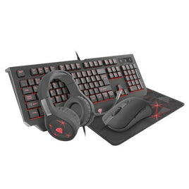 Genesis Cobalt 300 Gaming Set Combo with Keyboard, Mouse, Mouse Pad & Headset - Black