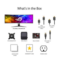 Asus ROG Swift PG49WCD OLED 49-inch 1440p Ultrawide 144Hz 0.3 ms (GtG) Curved Gaming Monitor