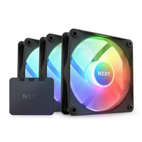 NZXT F120 RGB Core Triple Pack 3 X 120mm Hub-Mounted RGB Fans & Controller - Black