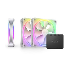 NZXT F120 RGB DUO Triple Pack Cooling Case Fans - White