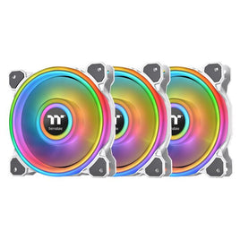 Thermaltake Riing Quad 14 RGB Radiator Fan TT Premium Edition 3 Pack - White (Controller included)