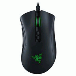 Razer DeathAdder V2 Gaming Mouse, Optical Sensor Switch, Chroma RGB Lighting, 8 Programmable Buttons, Rubberized Side Grips Black