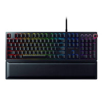 Razer Huntsman Elite Opto-Mechanical Switch 4-Side Underglow Gaming Keyboard with Leatherette Wrist Rest - Black